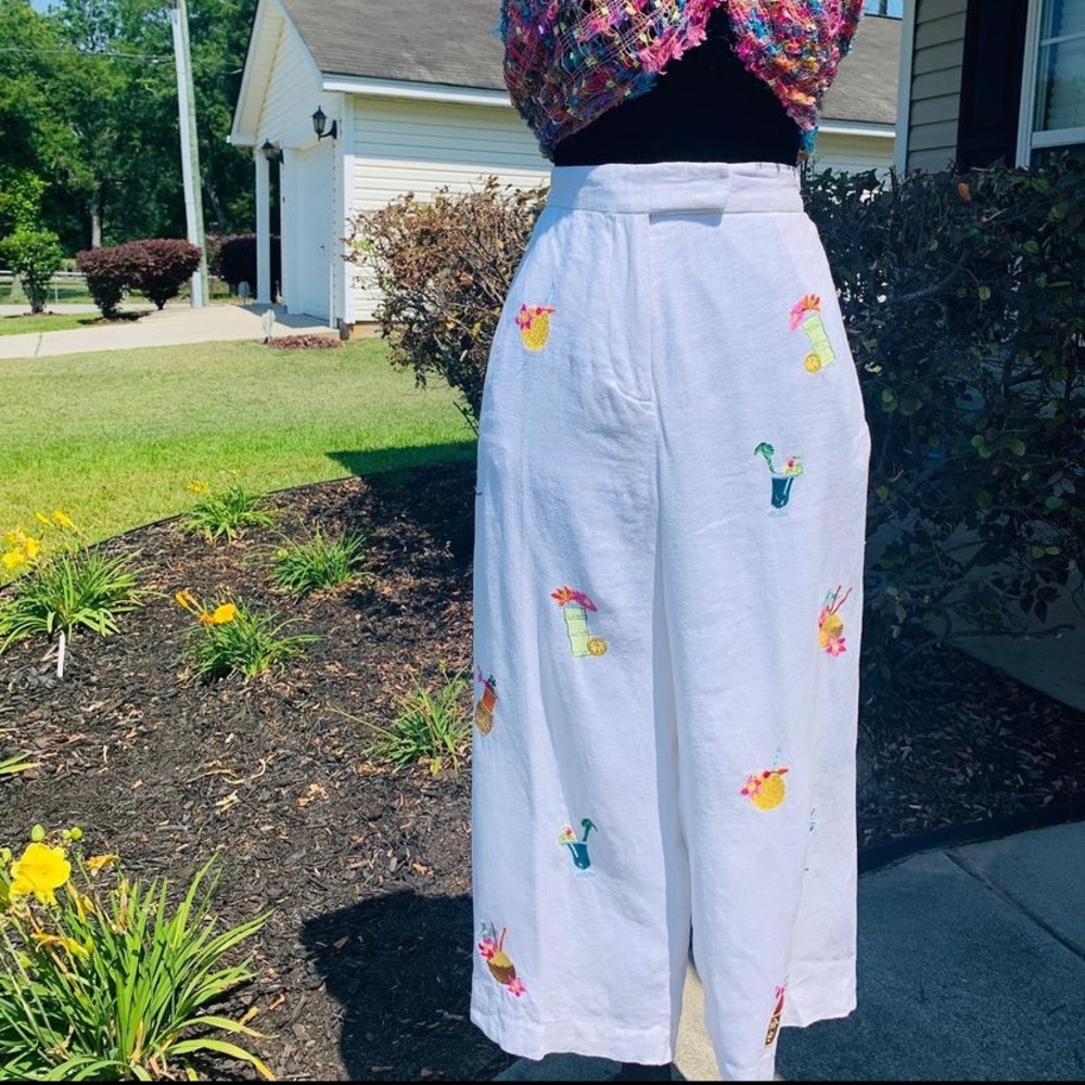 Lily Stanhope “Libations” Ankle Pants Sz 12P